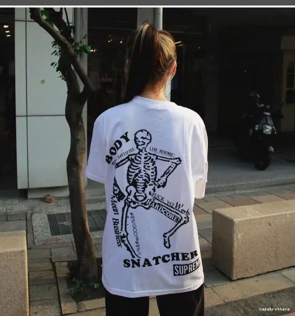 and Print Black SS23 White BODY XL Skull S Back TEE M L SNATCHERS 0818